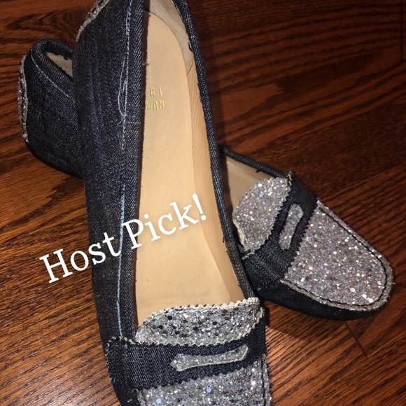 Stuart Weitzman Shoes - Stuart Weitzman Sparkly Denim Shoes